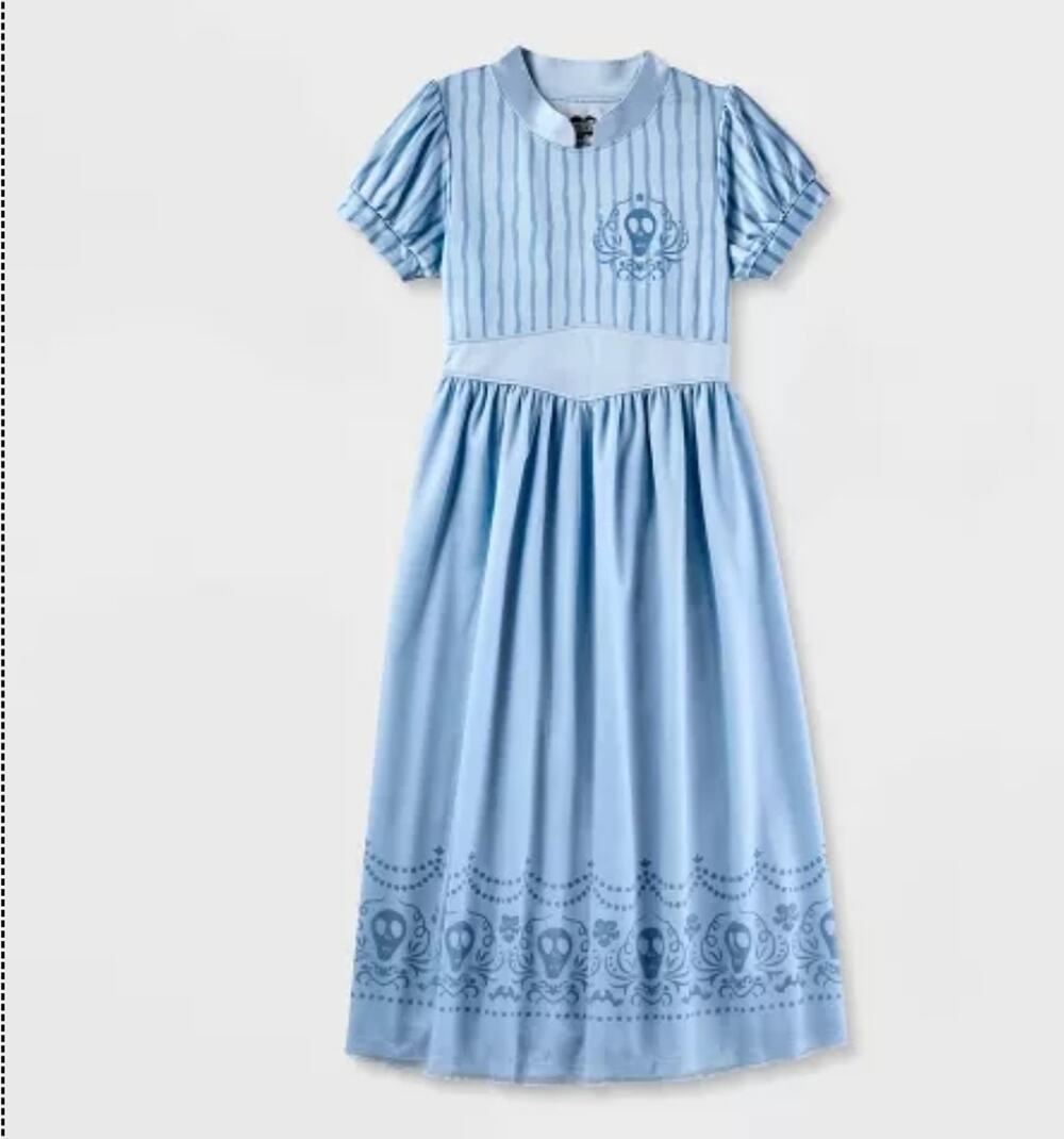 Girls' Beetlejuice Astrid Dress-Up NightGown - Blue Size XS NWT